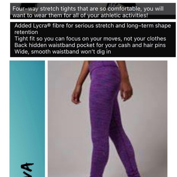 Lululemon Ivivva Rhythmic Space Dye Leggings size 14-Girls - Picture 9 of 9